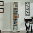 Sauder - Meuble de rangement HomePlus - Blanc doux-La porte réversible s'ouvre à gauche ou à droite pour un design personnalisable