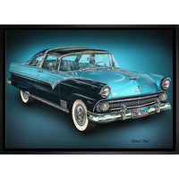 Ford par Michael Fishel - Toile encadree - 31" x 22"-Impression sur toile de qualité supérieure avec bordures enveloppées