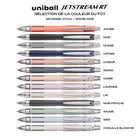 uniball - Jetstream RT Stylo à bille - 0,7 mm - Noir - Paquet de 3-Une prise embossée et des accents en acier inoxydable donnent à ce stylo à bille un style élégant

