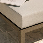 Modway - Northlake Terrasse extérieure Teck Ottoman, Caillou-Glissières de plancher sans marquage