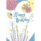 Rosedale Gold - Cartes de souhaits Fête avec enveloppes – 5-1/2 po x 8 po – Religieuse : cierges magiques et chandelles – paquet de 6-Cartes de souhaits qualité boutique
