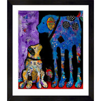 What's The Plan par Jenny Foster - Impression encadree - 33" x 39"-Impression d'art de haute qualité avec passe-partout et encadrement professionnel