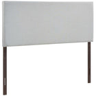 Modway - Region Tissu rembourré Tête de lit complète, Gris ciel-Tête de lit contemporaine