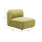 Zuo - Biak Chaise centrale - Vert-6