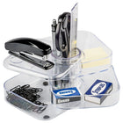 JAM Paper - Ensemble de fournitures de bureau  - 4 x 4 x 3 -5 - pivotant - transparent-Couleur : Transparent
