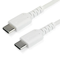 StarTech Câble USB-C vers USB-C de 1 m - Blanc-Chargez vos appareils à l'aide d'un câble USB Type-C haut de gamme conçu pour résister à votre utilisation quotidienne