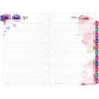 Day-Timer - Recharge d’agenda hebdomadaire floral (2 pages par semaine) 2027 - format bureau - 5 1/2 po H x 8 1/2 po l - anglais-Ne manquez rien - voyez tout votre mois sur deux pages