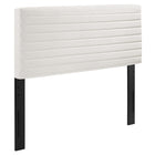 Modway - Tranquil Chenal Touffé Tête de lit King/King de Californie, Blanc-Tête de lit Channel Tufted King/California King