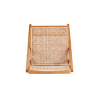 Manhattan Comfort - Lot de 4 chaises pliantes de salle à manger Pullman 46 cm style industriel chic - Nature-10
