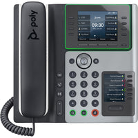 HP - Téléphone IP filaire Poly Edge E450-3,5" 320 x 240 (primaire) , Écran LCD IPS couleur 2,4" 240 x 320 (secondaire)