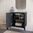 Modway - Bryn Support mural de 24" Vanette de salle de bain - Gris blanc-Conception murale