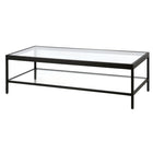 Hudson&Canal - Table basse rectangulaire Alexis , 137 cm de large, bronze noirci-La capacité de poids du plateau de table est de 40 lb