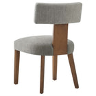 Modway - Nalani Tissu tapis Chaises de salle à manger Ensemble de 2 - Tissage à bruyère Blé brun foncé-9