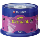 Verbatim - DVD+R DL 8x de 8,5 Go avec surface estampillee - Paquet de 50-Compatible avec les lecteurs de DVD+R DL de Sony, Philips, Lite On et autres fabricants importants