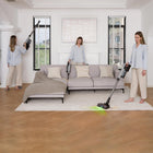 Tineco - Aspirateur à balai sans fil GO Station avec station de recharge et vidage automatique-Fonctionnalité polyvalente : Passez du mode balai pour les zones en hauteur, au mode main pour les espaces restreints et au mode voiture pour les intérieurs en appuyant sur un bouton