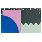 General Supply Goods + Co - Chemises à pochettes ondulées - couleurs variées - Paquet de 2-4