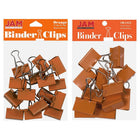 JAM Paper - Assortiment de pinces à baguette colourées - tailles moyenne et grande - pinces orange - 27 pinces/paquet-Couleur : Orange | Fabriquées en acier trempé pour une prise ultra solide