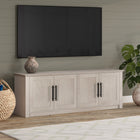 Hudson&Canal - Meuble TV Thornwell pour téléviseurs jusqu'à 78" - Blanc aulne-Caractéristiques assemblage facile