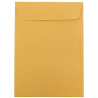 JAM Paper Enveloppes à ouverture au sommet et rabat droit gommé, 5 1/2 x 7 1/2 po, brun kraft, 200 par paquet-Brun kraft