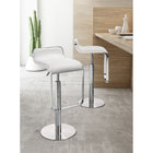 Zuo - Equino Tabouret de bar - Blanc-Dimensions: 15,0 po L x 15,0 po L x 35,0 po H