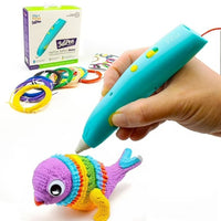myFirst - 3D Pen Make Kit de démarrage de stylo 3D rechargeable - Bleu-Propose 2 niveaux réglables pour contrôler la vitesse d'extrusion du filament, permettant des créations 3D précises et flexibles