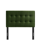 Modway - Lily Cuir végane Tête de lit taille jumelle, Vert mousse-Assemblée requise