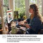 HP - Moniteur LED 527sw 27 po IPS Full HD - Blanc - 94F46AAABA-La luminosité de 300 nits offre une clarté d’image exceptionnelle. Profitez d’une superbe qualité visuelle pourle travail ou le loisir