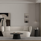 Manhattan Comfort - Ensemble de 2 tables basses et d’appoint Layla modernes - Noir-Le plateau de table rond élégant offre un espace de surface généreux pour la décoration, les boissons ou d'autres essentiels