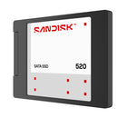 Sandisk - 520 SATA 500 GB SSD Interne-Augmentez la capacité de stockage de votre PC