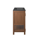 Modway - Ashlyn 36" Vanette de salle de bain - Noir noyer-Matchs non inclus