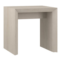 Hudson&Canal - Table d'appoint rectangulaire Oswin de 56 cm de largeur, , blanc aulne-Un design contemporain moderne pour votre salon, votre bureau et plus encore