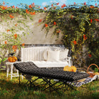 Outsunny - Lit de camp pour adultes avec matelas-Poche incluse garde les essentiels comme l'eau et les téléphones à portée de main  