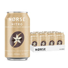 Norse Nitro - Café infusé à froid, café vanille de madagascar - 355 mL - paquet de 12-Café noir lisse et aromatique avec une saveur de vanille complémentaire et zéro sucre
