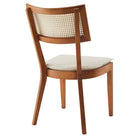 Modway - Caledonia Tissu tapis Chaise à manger Ensemble de 2 - Noyer beige-9