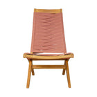 Zuo - Rova Chaise Lounge - Terre cuite-Structure en bois d’acacia massif résistant aux intempéries avec tressage en rotin synthétique