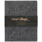 Mead - West Village Journal avec pochette 10 po H x 8 po l, 80 feuilles-Couverture rigide élégante : couverture en coton texturé gris pâle offrant un style classique et soigné, idéal pour un usage professionnel ou personnel