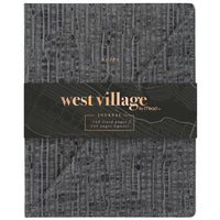 Mead - West Village Journal avec pochette 10 po H x 8 po l, 80 feuilles-Couverture rigide élégante : couverture en coton texturé gris pâle offrant un style classique et soigné, idéal pour un usage professionnel ou personnel