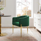 Modway - Savour Touffe Performance Velvet Chaise d’accent - Émeraude-Velours de performance résistant aux taches