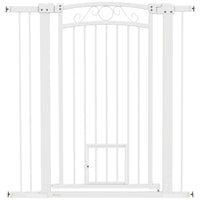 PawHut - Porte pour Chien à Traverser avec Petite Porte - 30"-41" L x 42" H-S'adapte aux ouvertures de 29,9 po à 40,9 po (76-104 cm), comprend deux kits d'extension