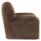 Modway - Mina Fausse fourrure Chaise d’accent - Brown-Arrivée entièrement assemblée