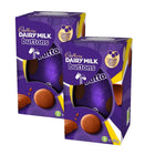 Cadbury - Dairy Milk - Œuf de Pâques au chocolat Buttons 90 g - paquet de 2-Comprend 2 œufs de Pâques Cadbury Dairy Milk Chocolate Buttons (90 g chacun)