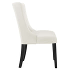 Modway - Baronet Performance Velvet Chaises de salle à manger Ensemble de 2 - Blanc-Capsules de pied non marquées