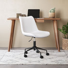 Zuo - Byron Chaise de bureau - Blanc-Supporte jusqu'à 330 lb