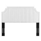 Modway - Alyona Chenal Touffé Performance Velvet Tête de lit King/King de Californie, Blanc-Tissu résistant aux taches durable