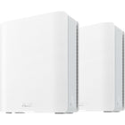 ASUS - Routeur sans fil Ethernet ZenWiFi BT10 Wi-Fi 7 - Paquet de 2-Smart AiMesh alimenté par l'IA étend la couverture jusqu'à 6000 pieds carrés (pack de 2) et offre une sécurité avancée