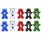 The Pencil Grip - TPG13201-10 Homme aimant Clip magnétique - couleurs assorties - paquet de 10-Attachez aux classeurs, réfrigérateurs et à toute autre surface magnétique.