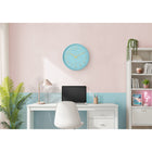 Monarch Specialties - 9109 Horloge Murale Rond de 12"- Visage Bleu/Cadre Bleu-Profitez d'une horloge précise grâce à son mouvement à quartz sans tic-tac, qui fait de cette horloge analogique un complément idéal pour les intérieurs sereins