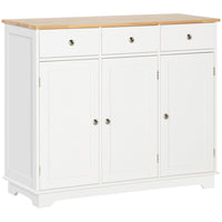 HOMCOM - Buffet 39,8 po L avec rangement - blanc-Un grand espace de rangement garde votre maison organisée et propre