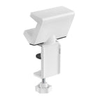 Intekview - Support de bureau pivotant à pince pour barre d'alimentation - Paquet de 2-Plaque en silicone : empêche le dispositif de rayer et de tomber accidentellement (maintient le dispositif en place de manière sécurisée)