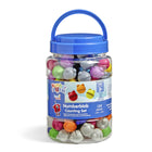 Hand2Mind - Number Blocks Ensemble de comptage de Numberblobs-Cet ensemble de 120 pièces comprend des compteurs Numberblob en 12 couleurs vives et précises, afin que les enfants puissent recréer des scènes de leurs épisodes préférés ! Les Numberblobs ont une bouche ouverte ou fermée ainsi que des formes cachées au fond pour des tonnes de plaisir de tri 